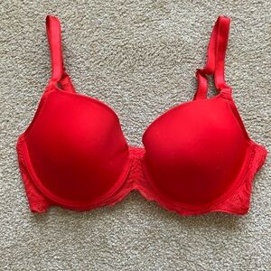 Vibrant Red Women's Bra